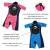 Konfidence - Costum inot din neopren pentru copii  Shorty Wetsuit pink 3-4 ani